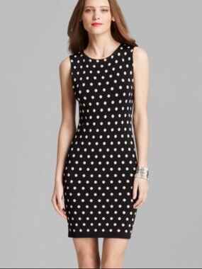 Alice + Olivia Marta Polka Dot Knit Dress Size M